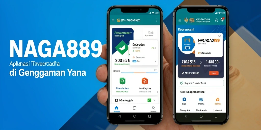 Antarmuka aplikasi NAGA889 yang intuitif dan mudah dipahami.