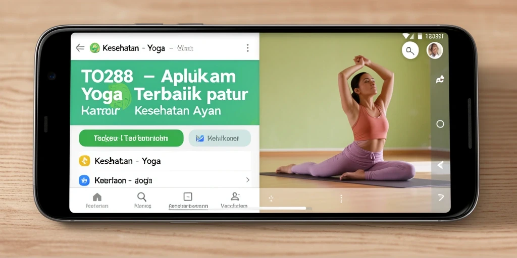 Antarmuka aplikasi TO288 yang intuitif untuk latihan Yoga.